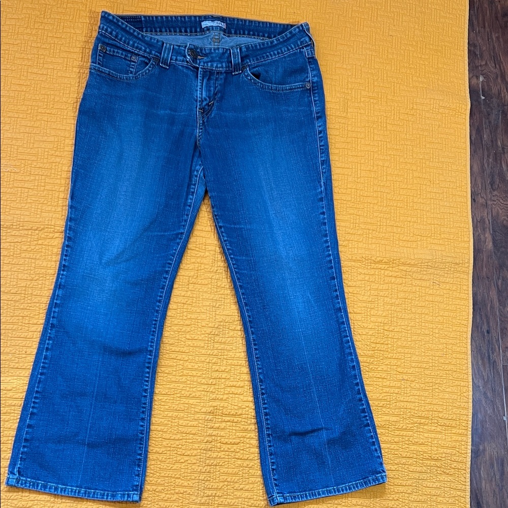 Levi's Women's Flare Jeans in Deep Blue